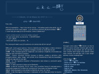 Primeiro layout do a.k.a. Ikki!! no Blogspot (2005)