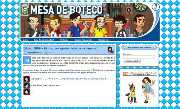 Mesa de Boteco, agora com site oficial!!